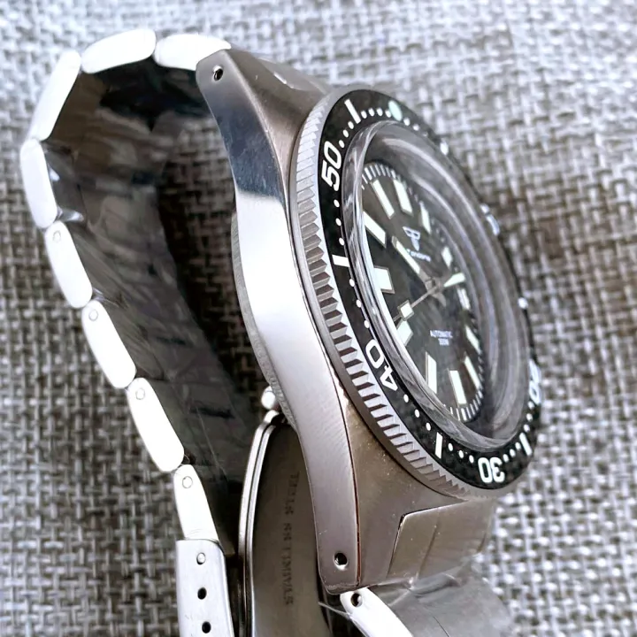 Tandorio%2041mm%2062MAS%20Black%20Gray%20Dial%20NH35A%20Automatic%20300M%20Diving%20Men's%20Watch%20Ceramic%20Bezel%20Green%20Lume%20Bow%20Sapphire%20Glass%20-%20Image%205