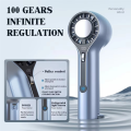 Handheld Fan with Adjustable Speeds 3000mAh Battery Portable Cooling Device for Outdoor Use. 