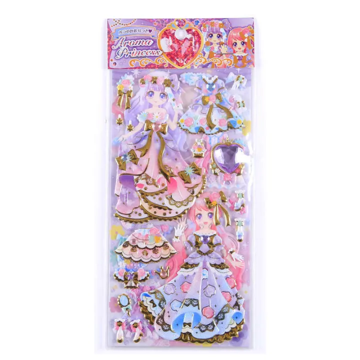 Shinle%20Double%20Layer%20Cartoon%203D%20Emed%20Princess%20Doll%20Magic%20Girl%20Scene%20Dress-Up%20Bubble%20Stickers%20-%20Image%205