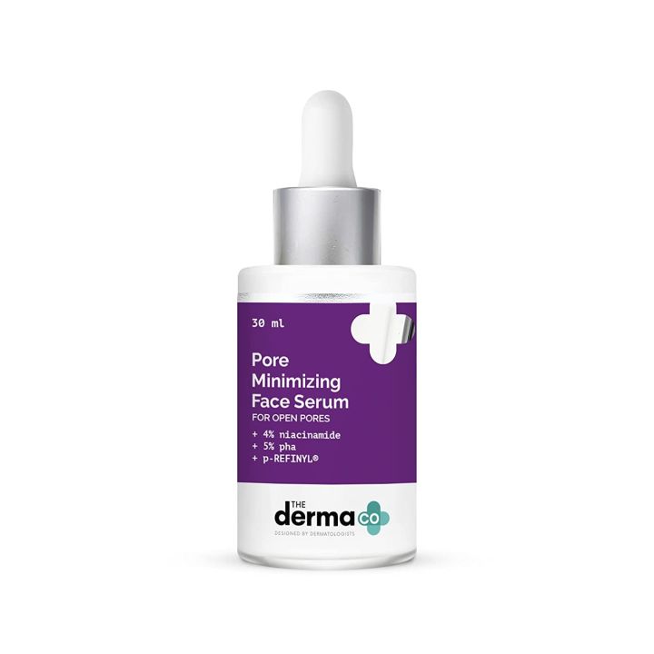The Derma Co Pore Minimizing Face Serum with 4% Niacinamide, 5% PHA and p-REFINYL, 30ML
