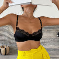 Dongzhu Leopard Print Lace Thin Bra Big Boobs Small Anti-Sagging Gathered Bra Pure Desire Temptation Bra. 