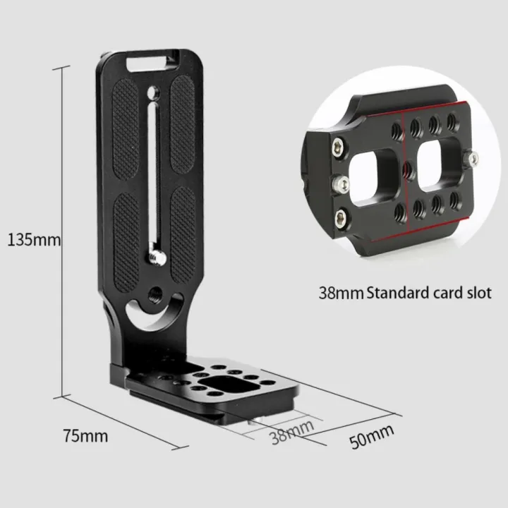 For%20Sony%20Fuji%20Dslr%20Universal%201/4%20Inch%20Screw%20Camera%20L%20Bracket%20Swiss%20Vertical%20Video%20L%20Plate%20-%20Image%202