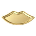 Cosmetic Stainless Steel Tray Decorative Necklace Watch Lip Shaped Tray Ring Bracelet Jewelry Tray for Home Bedroom Dressing room Jewelry store Gift. 