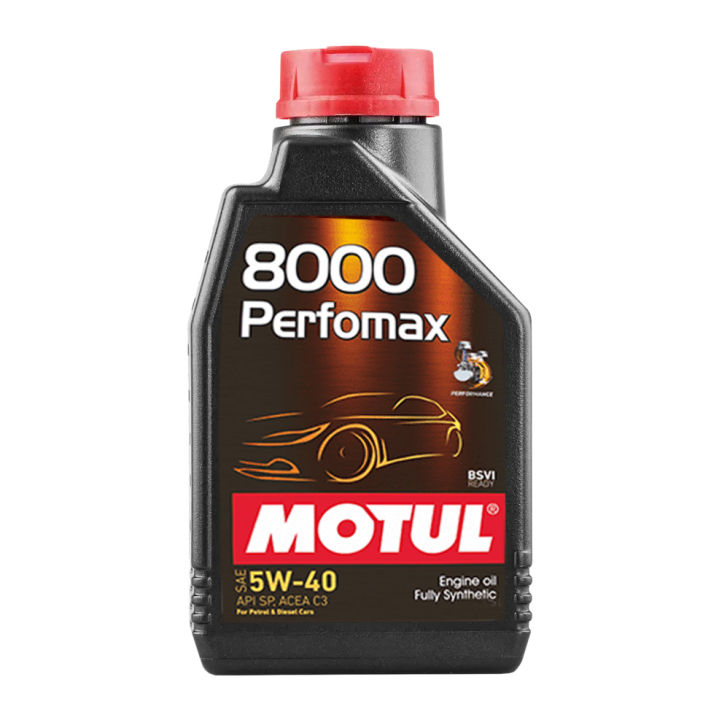 Motul 8000 Perfomax 5W40 1L | Fully Synthetic, API- SP ( Passenger Car Motor Oils)