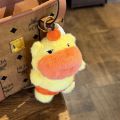 Funny Plush Capybara Lulu Doll Pendant Soft Cartoon Capybara Lulu Keychain Stuffed Animal Bag Pendant for Women Girls Gift. 