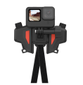 TELESIN Action Camera Universal Motorcycle Helmet Chin Mount Strap For GoPro And Other Action Cameras. 