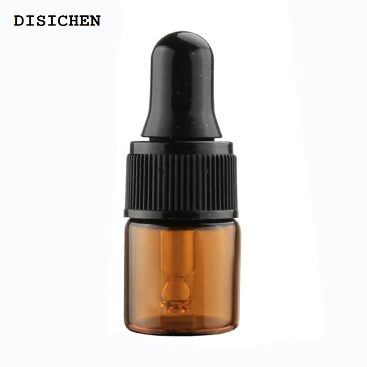 DISICHEN%20Portable%201/15Pcs%20Round%20Amber%20Glass%20Dropping%20Bottles%20Mini%20Brown%201ml%20Empty%20Sample%20Dropper%20Bottles%20Essential%20Oils%20-%20Image%207