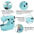 FORIDE Sewing Machines, Portable Sewing Machine with Extension Table, Sewing Machine with Dual Speed and Double Thread EU Plug. 