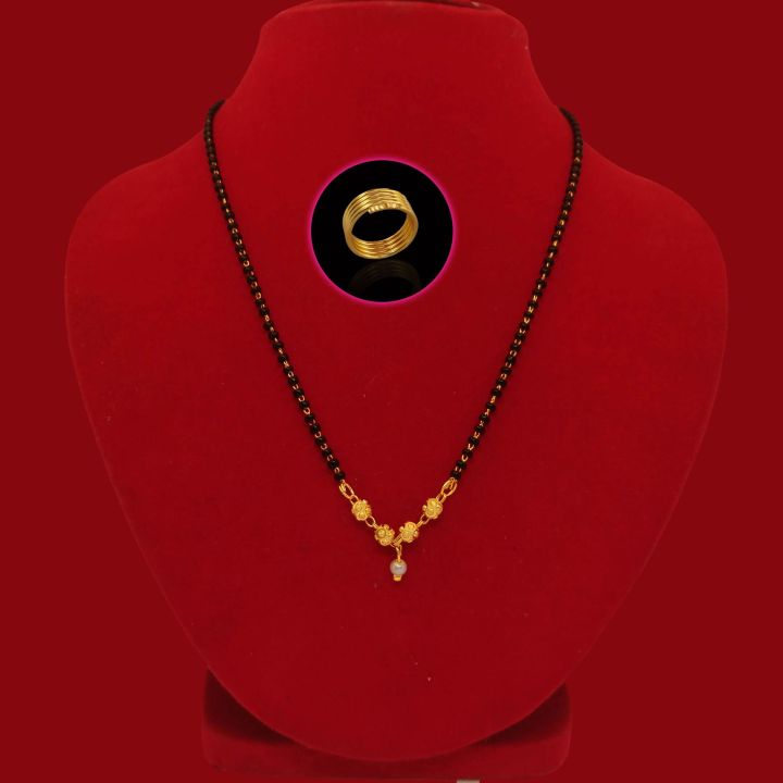 Panchadhatu%20Ring%20With%20Gold%20Plated%20Ball%20Design%20Mangalsutra%20with%20Black%20Crystal%20Beads%20Chain%20and%20Ring%20Combo%20Set%20for%20Women%20Gold%20Plated%20Ball%20Design%20Nepali%20Mangalsutra%20Earring%20Set%20Ball%20Design%20Pendant,%20Latest%20Nepali%20Style%20Earrings%20Combo%20for%20Women%20-%20Image%203