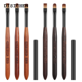 DISICHEN New 1PC Acrylic Nail Brush Pen for Powder Manicure Round Wood Handle Gel Builder Brushes Tools. 