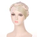 Lady Braid Head Wrap Indian Cancer Hat Turban Hat Chemo Cap Sleep Cap. 