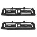 FORIDE 2X Plated Black Dashboard Central Air Conditioner Vent Grille Complete Assembly for 5 Series F10 F11 F18 64229209136. 