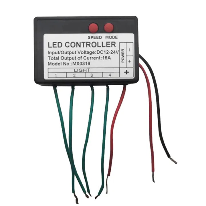 DC12V-24V Led Strip Light Controller Jump Water Burst Flash Horse Sign ...