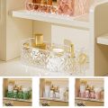 Plastic Cosmetic Storage Box Free Punch Wall Mounted Desktop Cabinet Storage Box Pattern Cosmetic Organizer Living Room. 