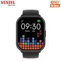 Vestel Zazz  ZL99J Smartwatch: 2.01" IPS Display | IP68 Waterproof | Black Color | BT calling | 100+ Sports mode | 7-8 days battery backup | Universal Compatibility. 