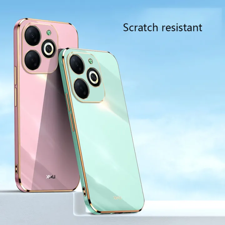 Biruiqu%20for%20Infinix%20Smart%208%20Back%20Cover%20Luxury%206D%20Plating%20Frame%20Shiny%20Bling%20Phone%20Pounch%20Soft%20Silicone%20Square%20Phone%20Case%20-%20Image%205