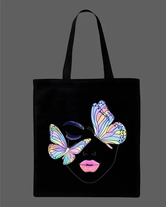 Minimalist%20Pastel%20Butterfly%20Face%20Line%20Art%20Printed%20%20Tote%20Bag%20%E2%80%93%20Eco-Friendly%20Cotton%20Shoulder%20Shopping%20Bag-White,%20Black%20-%20Image%203