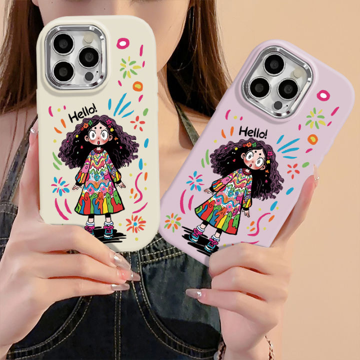 Colorful%20Big%20Eyed%20Girl%20Graffiti%20Cover%20Compatible%20for%20IPhone%2015%2011%2014%2013%2012%20Pro%20Max%207Plus%20XR%20XS%20Max%20X%207%208%20Plus%20SE%20Macron%20Plating%20Metal%20Lens%20Case%20-%20Image%207