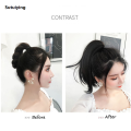 Sutuiying WIGSIN Synthetic Short Slightly Upturned Straight Ponytail Claw 2025 New Clip In Hair Extension Sweet Cute Ponytail Hairpiece for Women. 