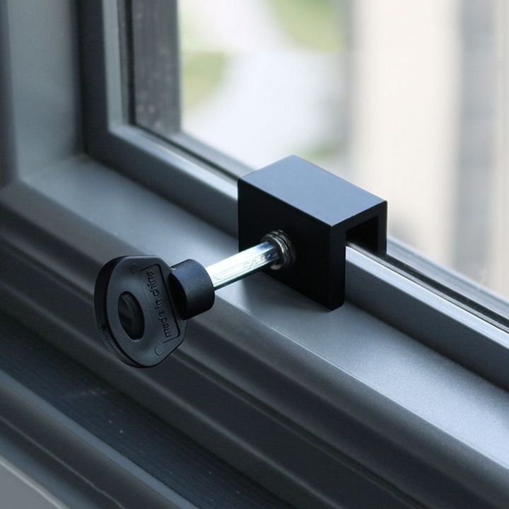 Window Lock Clips New Aluminum Alloy Window Locks With Key Sliding Security Window Lock ...