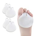 HOT 2pcs=1pair Gel Forefoot Metatarsal Toe Silicone Spreader Cushion Half Yard Orthotics Pad Foot Care Straightener Pain Relief. 
