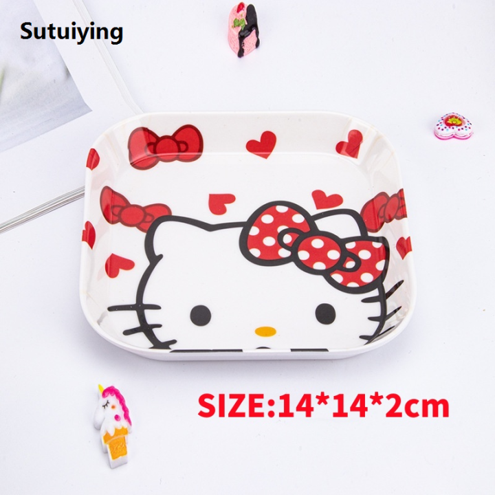 Sutuiying%20Cute%20Sanrio%20Hello%20Kitty%20Kuromi%20Fruit%20Tray%20Plastic%20Anime%20Dessert%20Hot%20Selling%20Plate%20Kitchen%20Plates%20children%20Snacks%20Cartoon%20Kids%20Dining%20Plates%20-%20Image%202