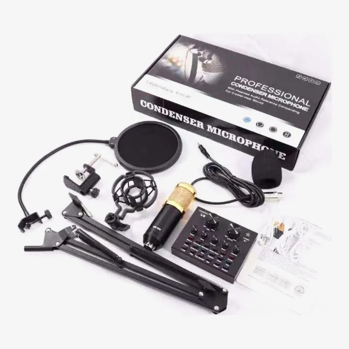 V8%20Bm%20800%20Microphone%20Studio%20Recording%20Kits%20bm800%20Condenser%20Microphone%20for%20Computer%20Phantom%20Power%20bm-800%20Karaoke%20mic%20Sound%20Card%20-%20Image%202