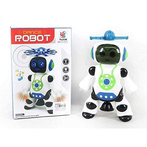 Battery Operated Dancing Robot Toy for Kids with lights and sound