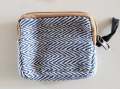 Hemp Coin Pouch. Handcrafted Uniquely Design Hemp & Cotton Mixed Double Compartment Pouch For Women. Small Purse. 