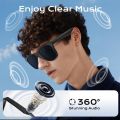 Smart Bluetooth Audio Sunglasses – New Black | Voice Assistant, Open-Ear Speakers, UV Protection, Hands-Free Control Glasses - Ojustore. 