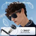 Smart Bluetooth Audio Sunglasses – New Black | Voice Assistant, Open-Ear Speakers, UV Protection, Hands-Free Control Glasses - Ojustore. 