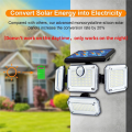 Solar Lights Outdoor Motion Sensor 333 LED Flood Lights, Solar Powered Security Lights Outside with 2 Remote Controls. 
