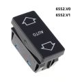 OYPFXMI 2X Power Window Regulator Control Switch Button 6552.V0 6552.V1 for 106 1991-2003 405 1987-1996 6 Pins-. 
