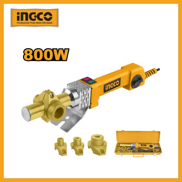 INGCO 800W Plastic Tube Welding Tools With 4pcs Welding Sockets PTWT8001
