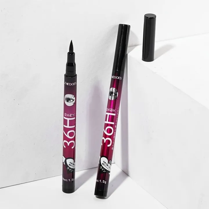 36h%20Black%20Eyeliner%20Pencil%20Long%20Lasting%20Waterproof%20Liquid%20Eyeliner%20Pen%20Natural%20Eye%20Liner%20Makeup%7C%20Eye%20Liner%20(Black)%20(pack%20of%201)%20Matte%20Finish%20-%20Image%202