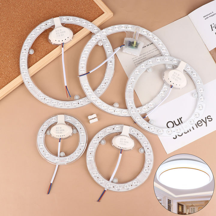 lights LED Ring PANEL Circle Light 12W 18W 24W 36W Ceiling board Fixtures lamp board blubs Round Replacement Board Natuo