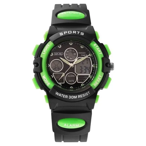 Zoop By Titan AnaDigi Quartz Analog Digital Black Dial Plastic Strap Watch for Kids   16033PP03