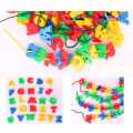 ABC Plastic Letter Beads Shape DIY Threading Educational Blocks For Kids. 