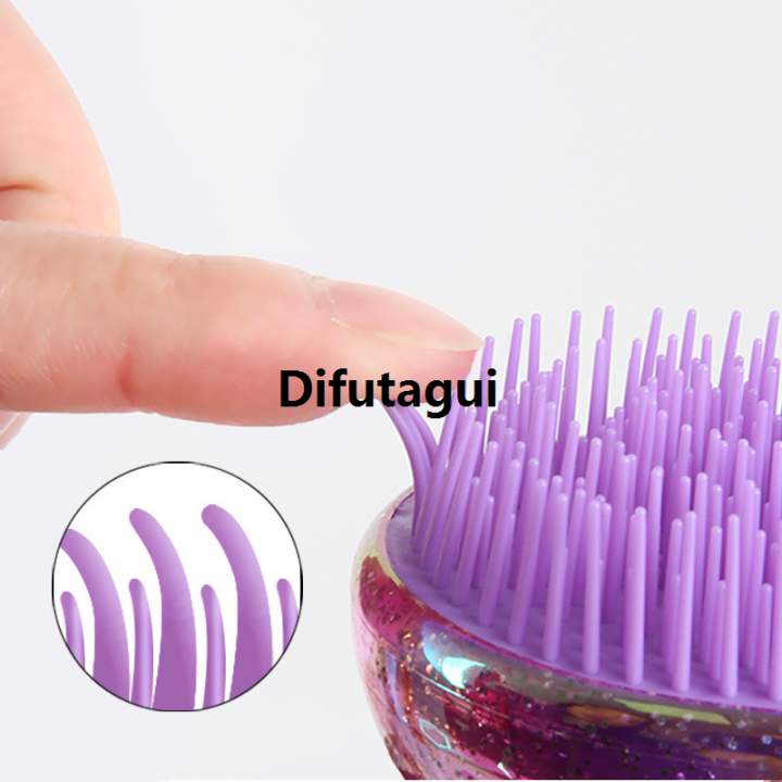 Difutagui%201pc%20Egg%20Seashell%20Shaped%20Scalp%20Massage%20Hair%20Brush%20Hair%20Care%20Comb%20Detangling%20Luxury%20Brush%20Anti-knot%20Hairdressing%20Comb%20Women%20Styling%20Tools%20-%20Image%205