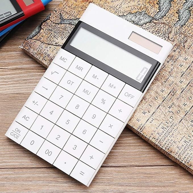 Desktop Calculator Creative Calculator 12-Digit Large Screen Display ...