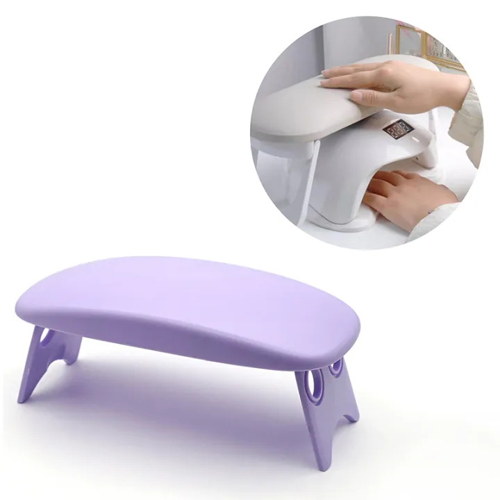 Folding%20Nail%20Hand%20Manicure%20Rest%20Arm%20Stand%20Pillow%20Cushion%20Holder%20Table%20Desk%20Armrest%20Sponge%20Support%20Mat%20Polish%20Tool%20Practice%20Salon%20Gener%20-%20Image%203