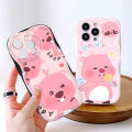 FELMYST for Redmi Note 10 Pro Note 10 Pro Max Back Cover Cute Pororo Loopy Cream Texture Wavy Edge Soft Silicone Phone Case. 