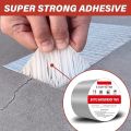 Super Strong Adhesive Waterproof tape Permanent Repair Aluminum Butyl Roof Water Leakage Solution Rubber Foil Suitable for Leak , surface Crack , Window Sill Gap , Sealing , Tank. 