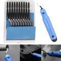 New specials 1pc NB1100 Burr Handle With 10 Blades With BS1010 Deburring Tools Kit A JUE. 