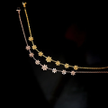 Wenefang 18k Gold Plated Stainless Steel Daisy Flower Chain Ankle Bracelet New style Anklet Beach Barefoot Sandal Foot Jewelry for Women Girl. 