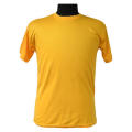 Men's Yellow Polyester T-shirt Circle Neck. 
