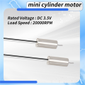 JAERBEE 2 Pcs DC 3.5V 7mm x 16mm Cylinder Mini Motor for Model Aircraft Toy. 