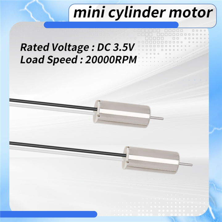 JAERBEE%202%20Pcs%20DC%203.5V%207mm%20x%2016mm%20Cylinder%20Mini%20Motor%20for%20Model%20Aircraft%20Toy%20-%20Image%205
