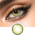 Sunflower Green Two Tone Contact Lens. 