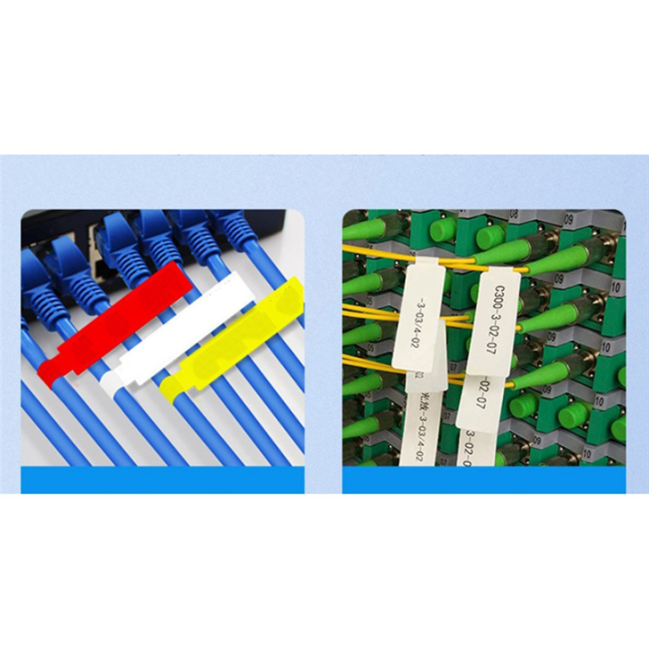 3X%20D11%20Label%20Machine%20Sticker%20Cable%20Label%20Flag%20Pigtail%20Network%20Cable%20Label%20Paper%20Thermal,%20Waterproof%20Label,%20White%20-%20Image%204